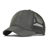Summer Mesh Short Brim Baseball Cap Men Women Breathable Dad Hat Adjustable Solid Trucker Style Low Profile Caps 1