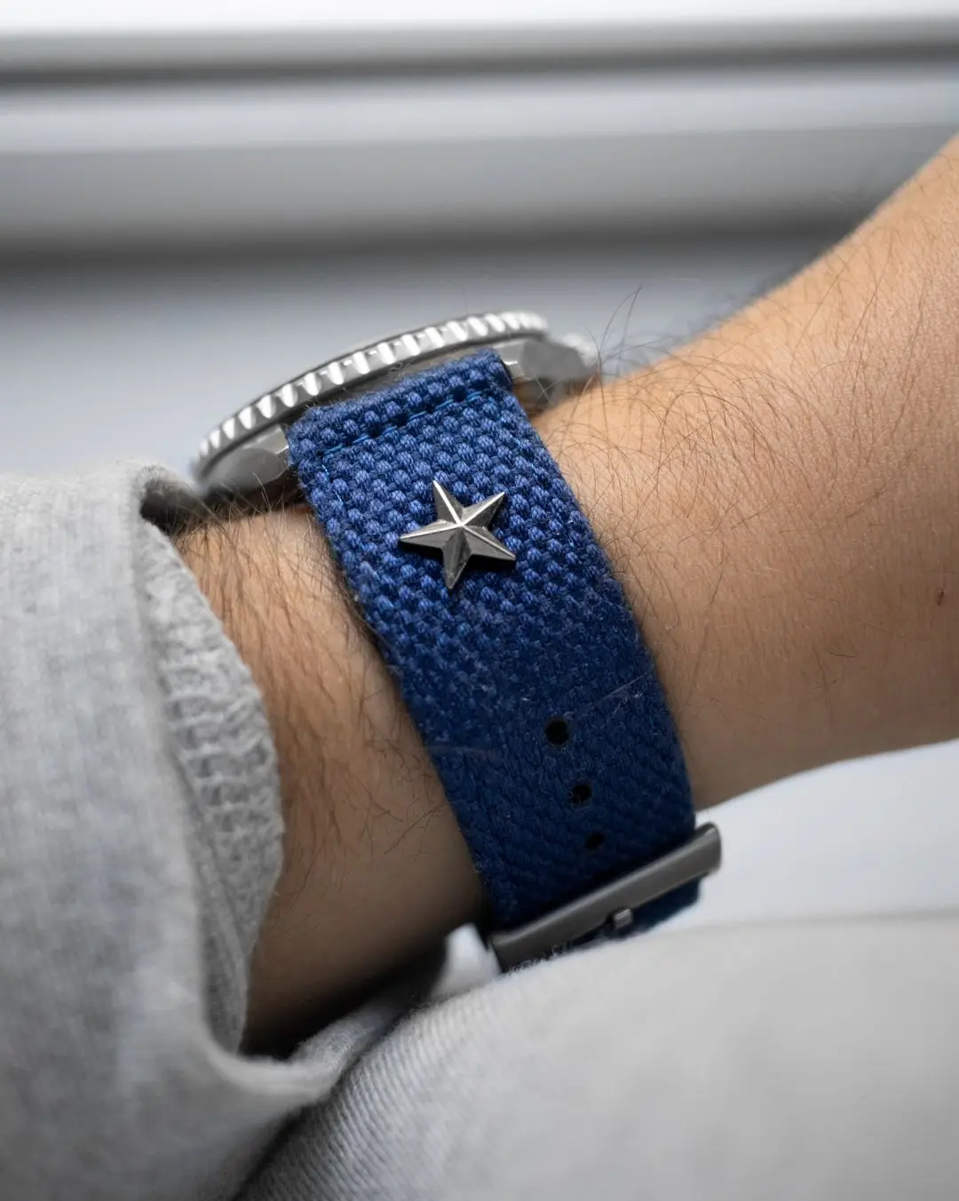 Hemsut Vintage-Style Quick Release Military Canvas Watch Band