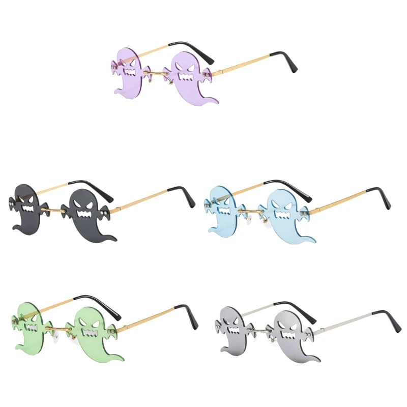 

Halloween Party Glasses Party Eyeglasses Metal Frameless Party Cosplay Glasses