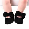 Infant Baby Girls Princess Mary Jane Flats Shoes,Toddler Soft Sole Wedding Dress First Walker Non-Slip Bowknot Pre-Walkers Shoes 1
