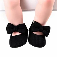 Infant Baby Girls Princess Mary Jane Flats Shoes,Toddler Soft Sole Wedding Dress First Walker Non-Slip Bowknot Pre-Walkers Shoes 1