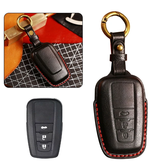 Leder Remote Auto Schlüssel etui Anhänger Abdeckung für Toyota für Camry  für Rav4 für Corolla Schlüssel abdeckung Tasche Schutz Shell Zubehör