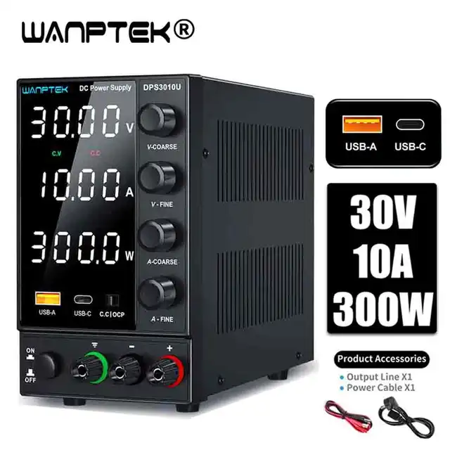 Adjustable DC Power Supply 30V 5A 10A 60V 120V 3A LaboratoryBench Power Source Switching Stabilized LCD Power Supply regulator
