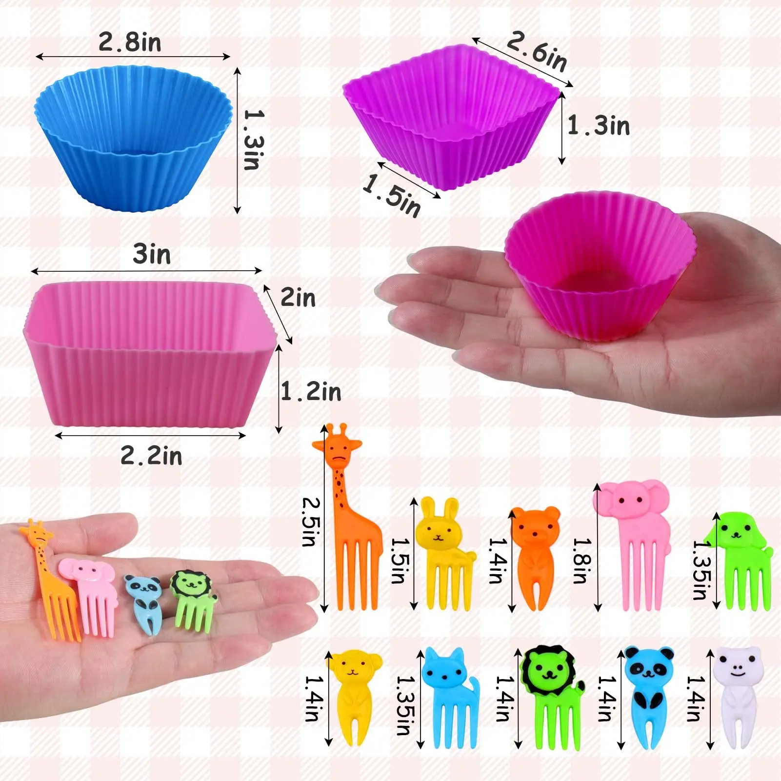 Food Picks Fruit Forks 30 Pcs for School Kids