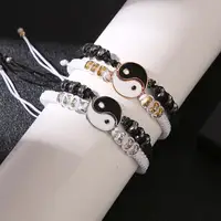 Yin Yang Tai Chi Rope Bracelet Chinese Traditional Style Adjustable Charm Bracelet Best Friends Friendship Boyfriend Girlfriend - Image 5