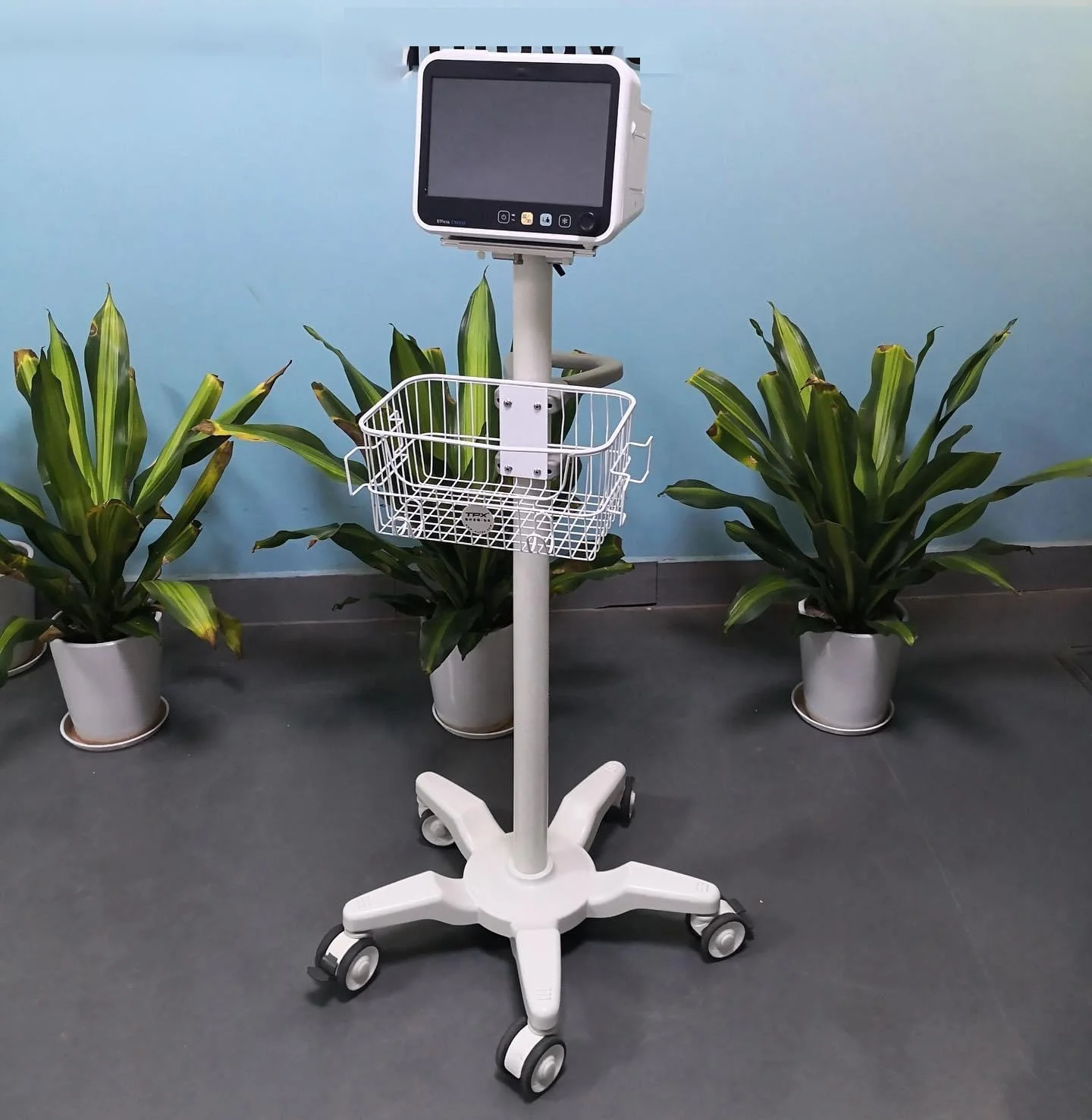 

Good quality monitor stand stainless steel medical instrument patient monitor trolley for hospital