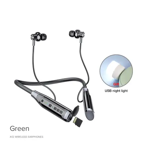 EARDECO 100 Hours Endurance Wireless Headphones Bass In-ear Bluetooth Headphone Earphone Music Sport Earbuds with Mic Stereo - Image 8
