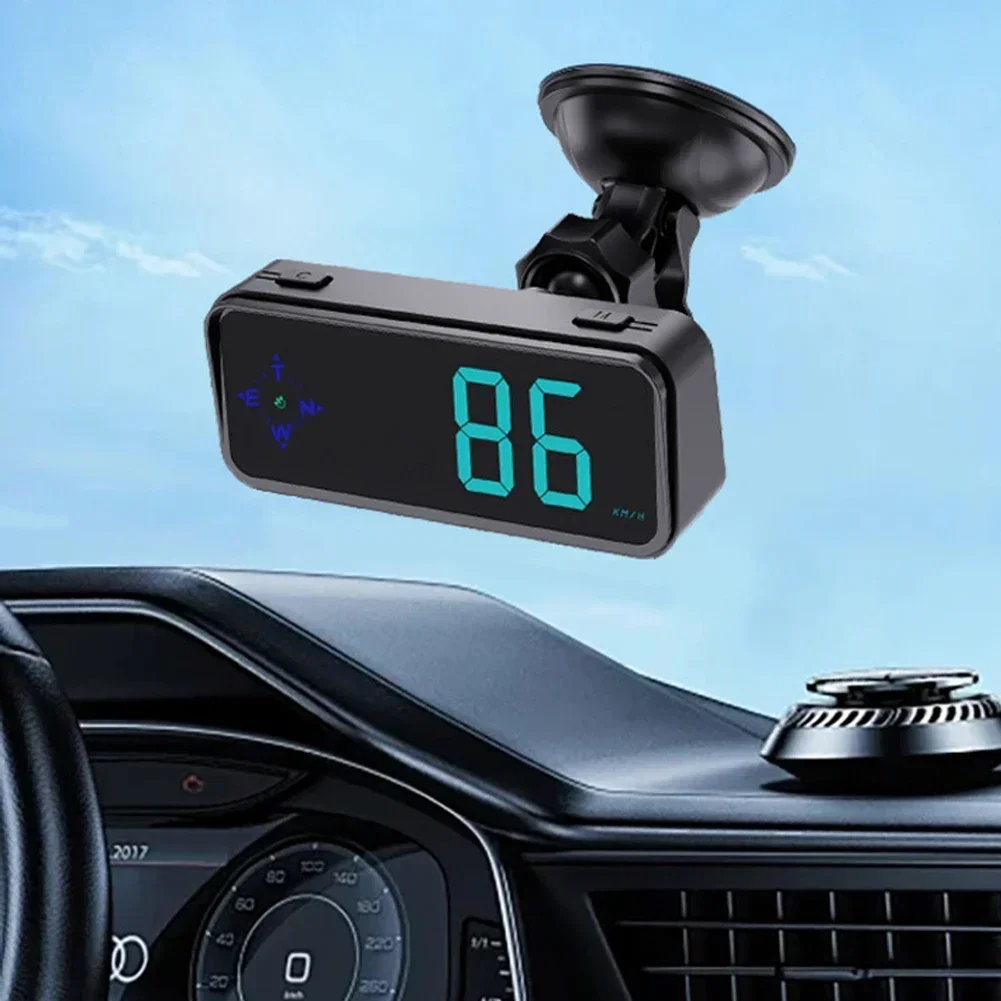 디지털 속도계 자동차 HUD 범용 GPS 나침반 속도 측정 표시기 헤드 업 디스플레이 트럭 차량 USB 전원 공급 장치