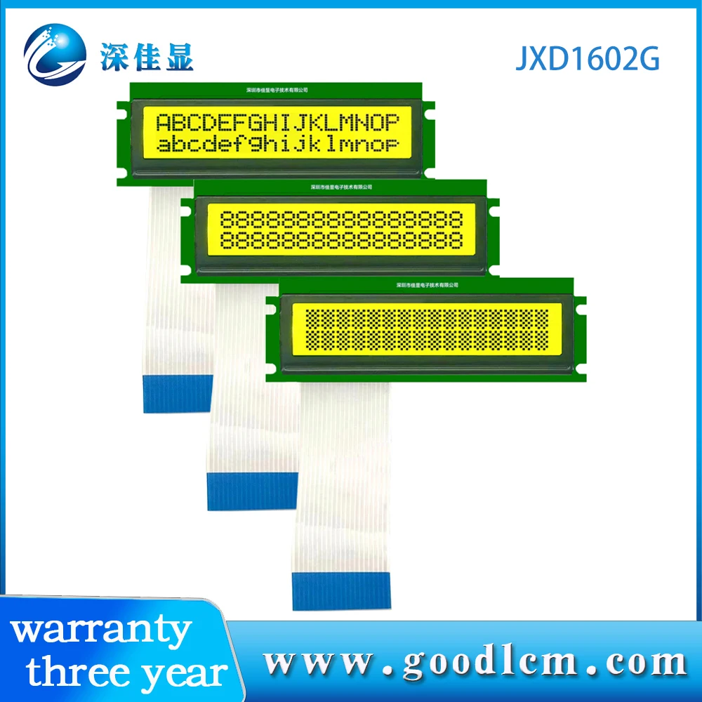 Russian display font 1602G character LCD display screen LCM module SPL780D-02 drive Two line 16-character display FSTN yellow