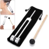 Tuning Fork 128 Hz C-128 Frequency Aluminum Alloy Non-Magnetic Tuning Fork for Healing with Taylor Hammer 2