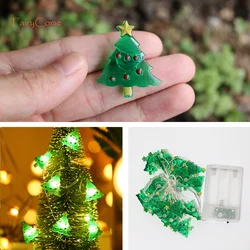 Festive Miniature LED Christmas Street Lamp for Holiday Village Decor (20 Tree LEDs)