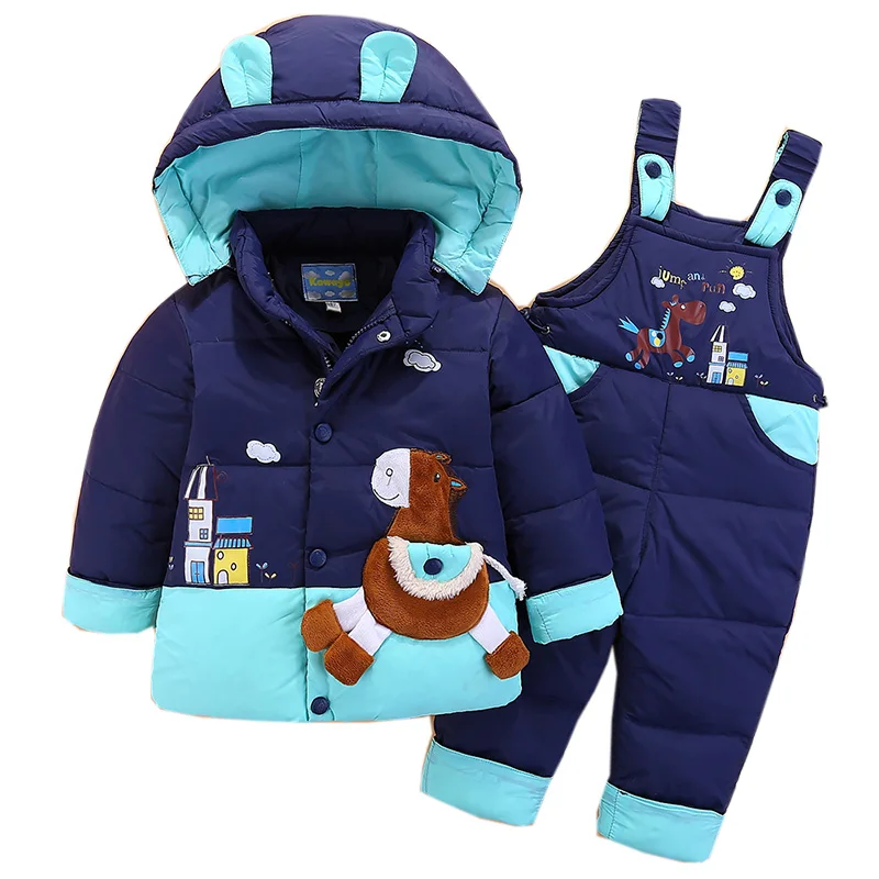 OLEKID 2022 �ܿ� �ҳ� Snowsuit �ĵ� ���־� ���� ���� �Ƶ� ���� ��Ʈ �ҳ� �Ƿ� ��Ʈ �������� 1-4 ��