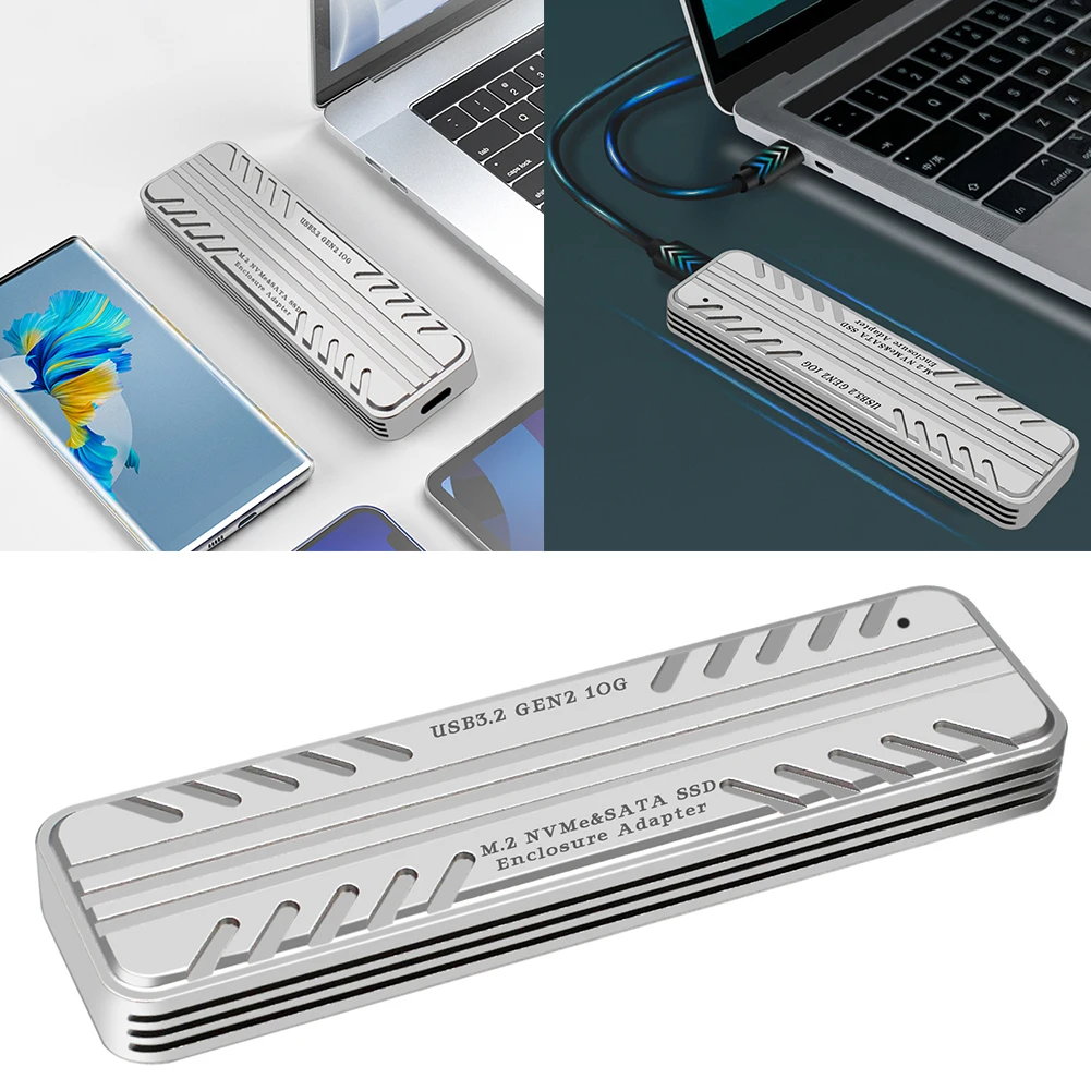 M.2 NVMe SATA SSD ̽  ڽ , ָ Ʈ ̺ Ŭ, USB-C C  USB-A C ̺, 10Gbps ӵ