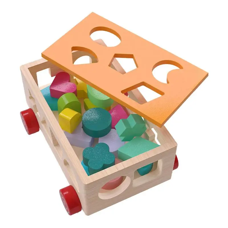 

Montessori Wooden Toys Baby Shape Sorter Matching Puzzle Game Kids Educational Toys For Children