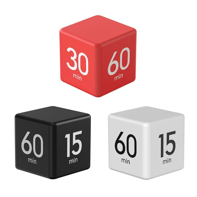 

Cubes Timer Digital LED Light Alarm Timer Time Management Tool Inductions Timer ABS Material Timer for Cooking Study