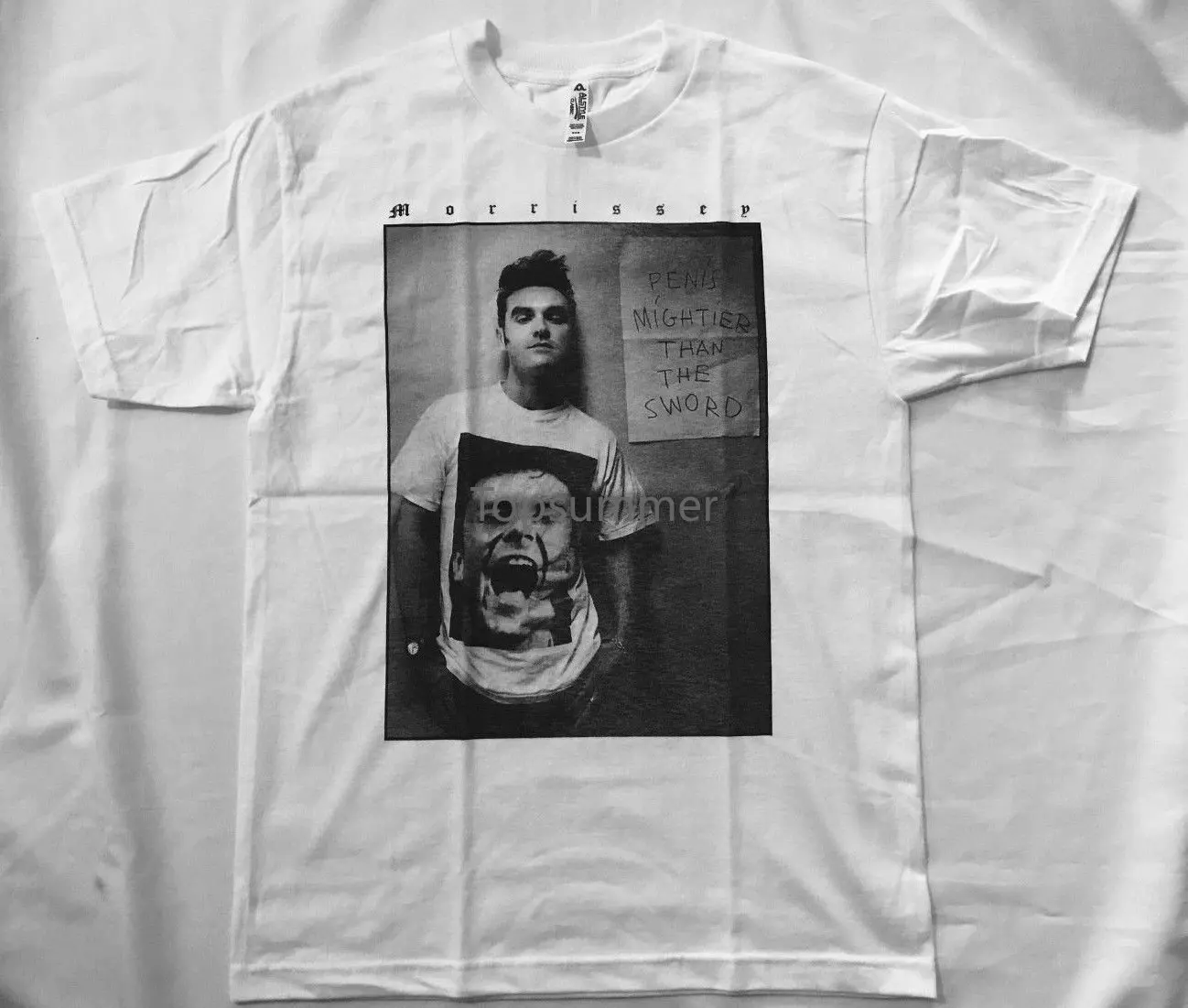 Morrissey New Men T-Shirt The Smiths Alternativa Rock Retro Style 3D Men Hot Cheap Maglietta Maschile Manica Corta