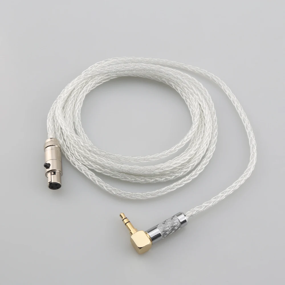 

4.4mm XLR 2.5mm 99% Pure Silver 8 Core Earphone Cable For AKG Q701 K702 K271 K272 K240 K141 K712 K181 K712 Headphone