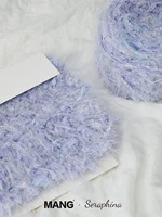 MANG 100g Mixed Knitting Yarn Purple Blue Thread Handmade Crochet Stick Needle Woven Bag Hair Loop Yarn Scarf Bag Gift Decor 1