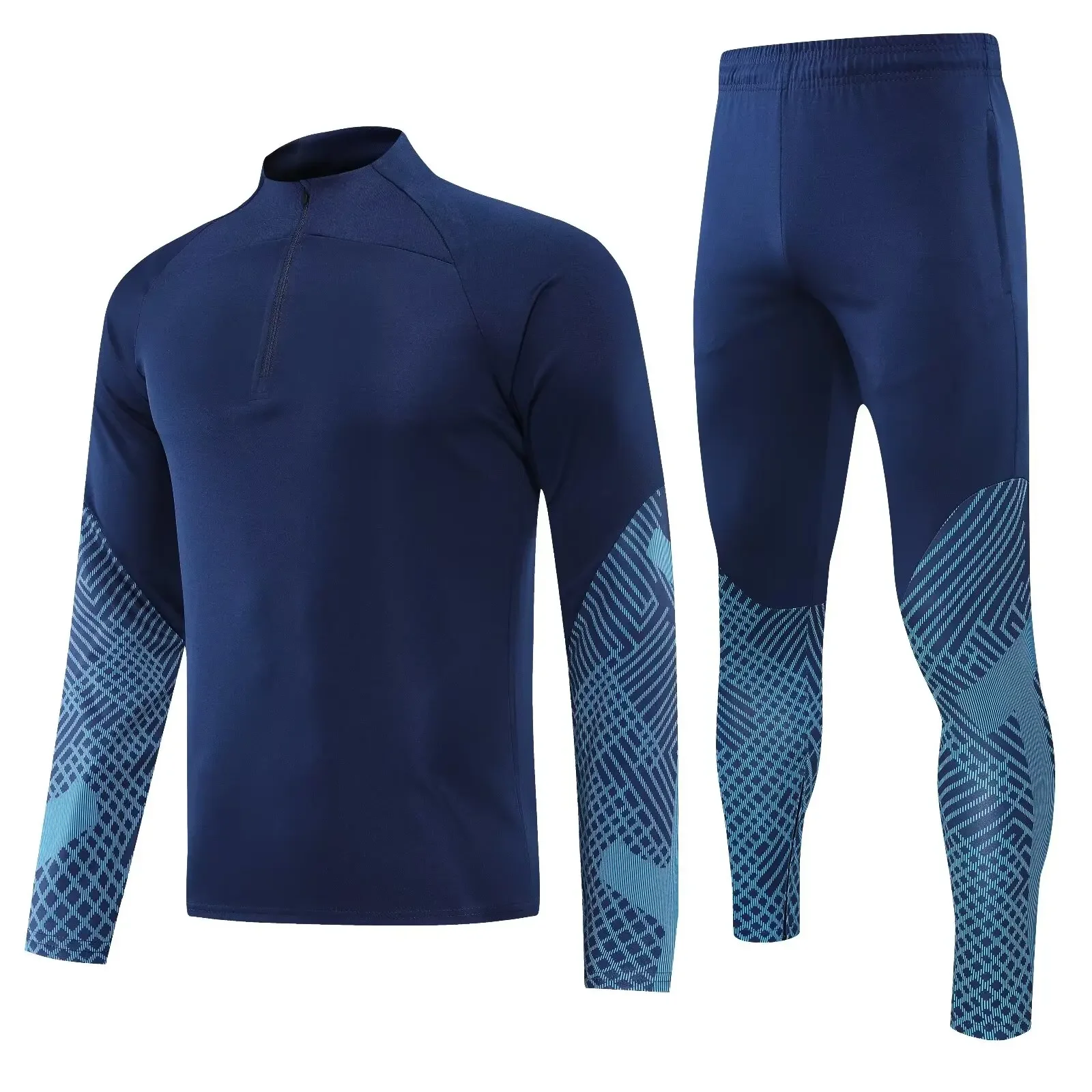 new men Leisure sports set suit football Training wear games Jerseys Jacket baseball Kit full sleeve top and trousers