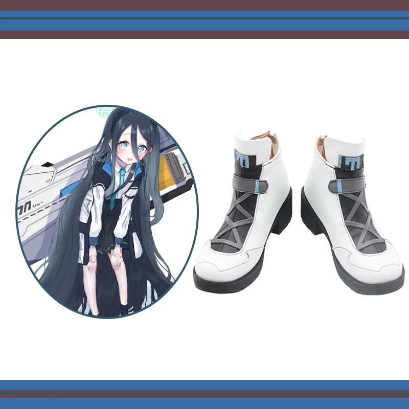 

Tendou Arisu Cosplay Shoes Game Blue Archive Role Play Artificial Leather White Boots Carnival Halloween ComiCon