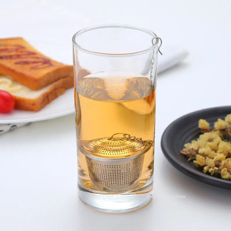 304 Stainless Steel Tea Infusers with Chain Herbal Tea Leaves Spice Locking Mesh Ball Strainer Filter Kitchen Accessories