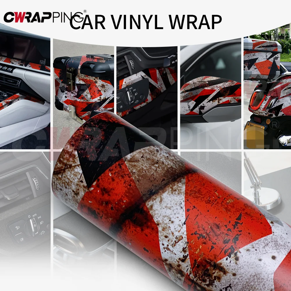 Rust Texture Car Decorating DIY Vehicle Decoration Self-Adhesive ...