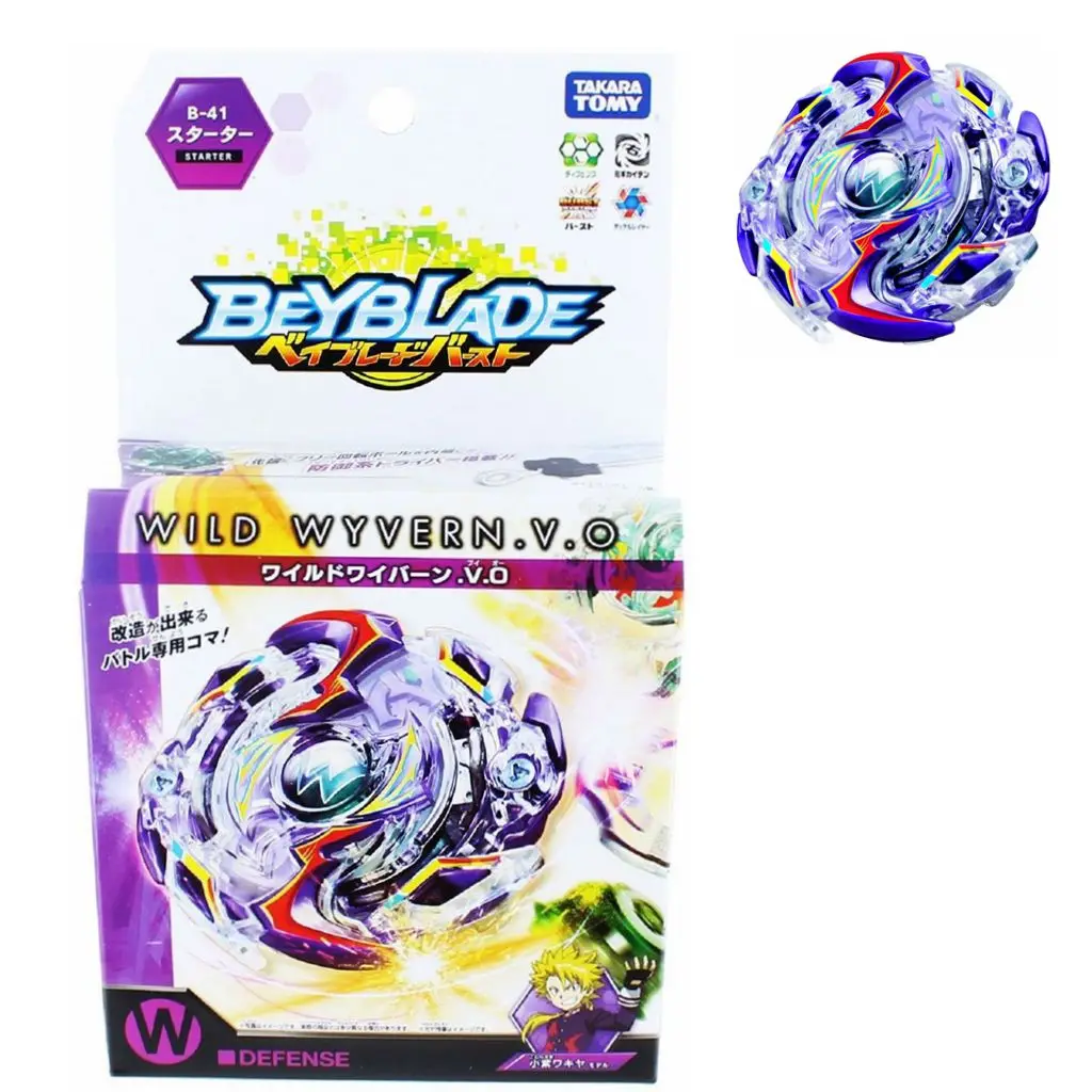 

TAKARA TOMY Wild Wyvern / Wyvron .V.O Beyblade Burst B-41 Starter With Launcher Spin Top Beyblades