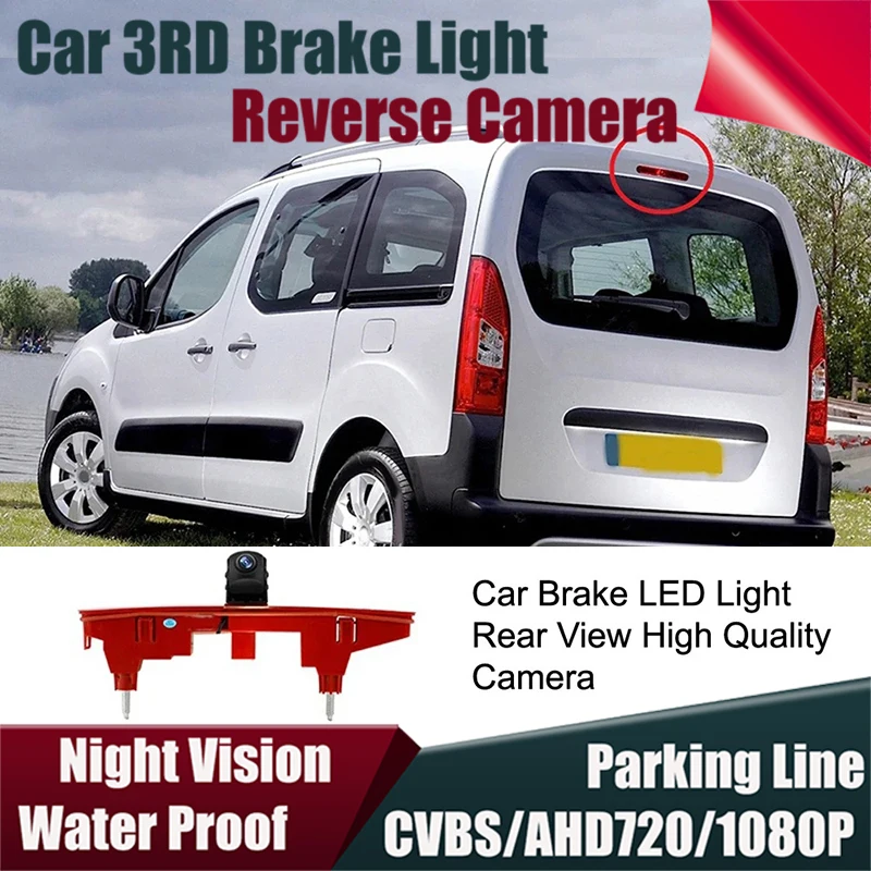 

Parking Camera For Citroen Berlingo Peugeot Partner II 2008-2016 Brake Light Rear View Reverse Parking Camera Night Vision Water