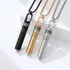 528Hz Low-frequency Whistle Sound Healing Meditation Breathing Decompression Whistles Stainless Steel Mindfulness Pendant 1