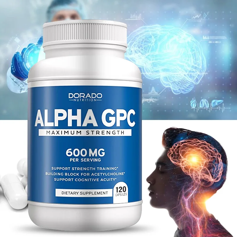 Alpha GPC Choline Brain Supplement for Acetylcholine Advanced Memory Formula, Focus and Brain Support Supplement