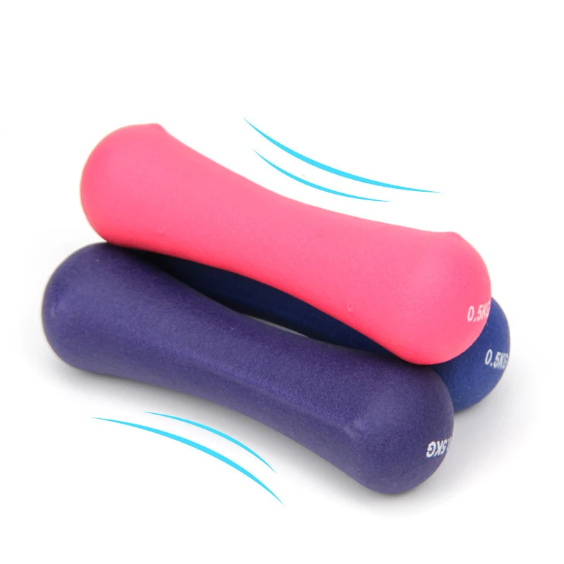 2Kg Special Dumbbells for Aerobic Fitness and Weight Loss Rubber Bone Dumbbells Men Women Training Sport Bodybuilding