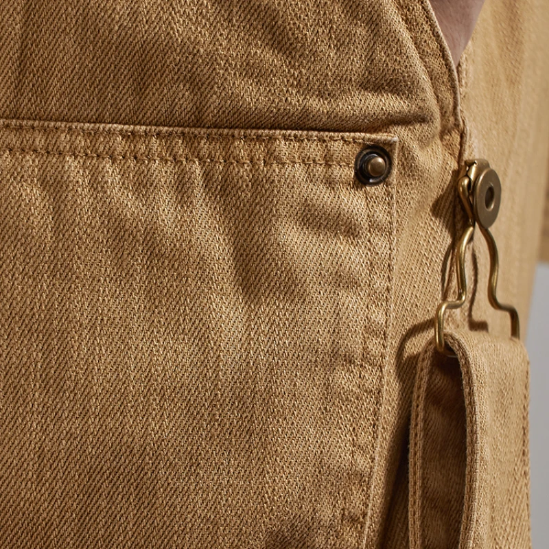 Heavy-duty thickened mountain slacks in autumn men's loose wide version OVER SIZE retro trend pants 5
