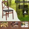 Folding Dining Chairs Set of 2 6