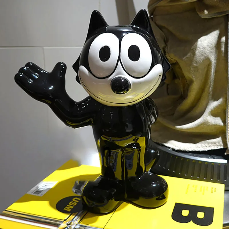 

Ceramic Piggy Bank Children Secret Safes Piggy Bank Black White Money Storage Hiding Place Interior Decorative Home Organizer