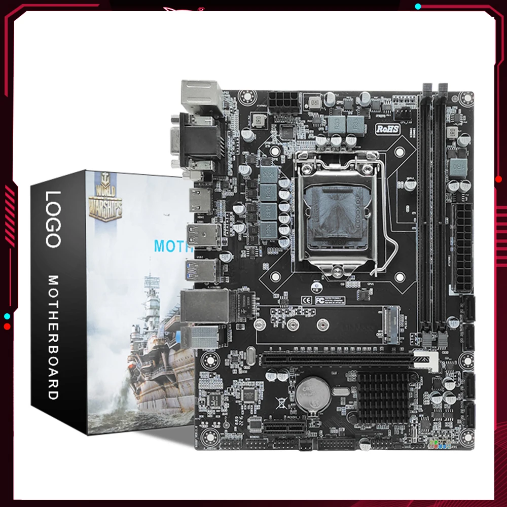 Suporte para Placa Mãe H310 Lga 1151 Canais Duplos Ddr4 Nvme M.2 Placa Mãe Masculina Micro-atx Memória Ram Ddr4 Usb 3.0 Mainboard