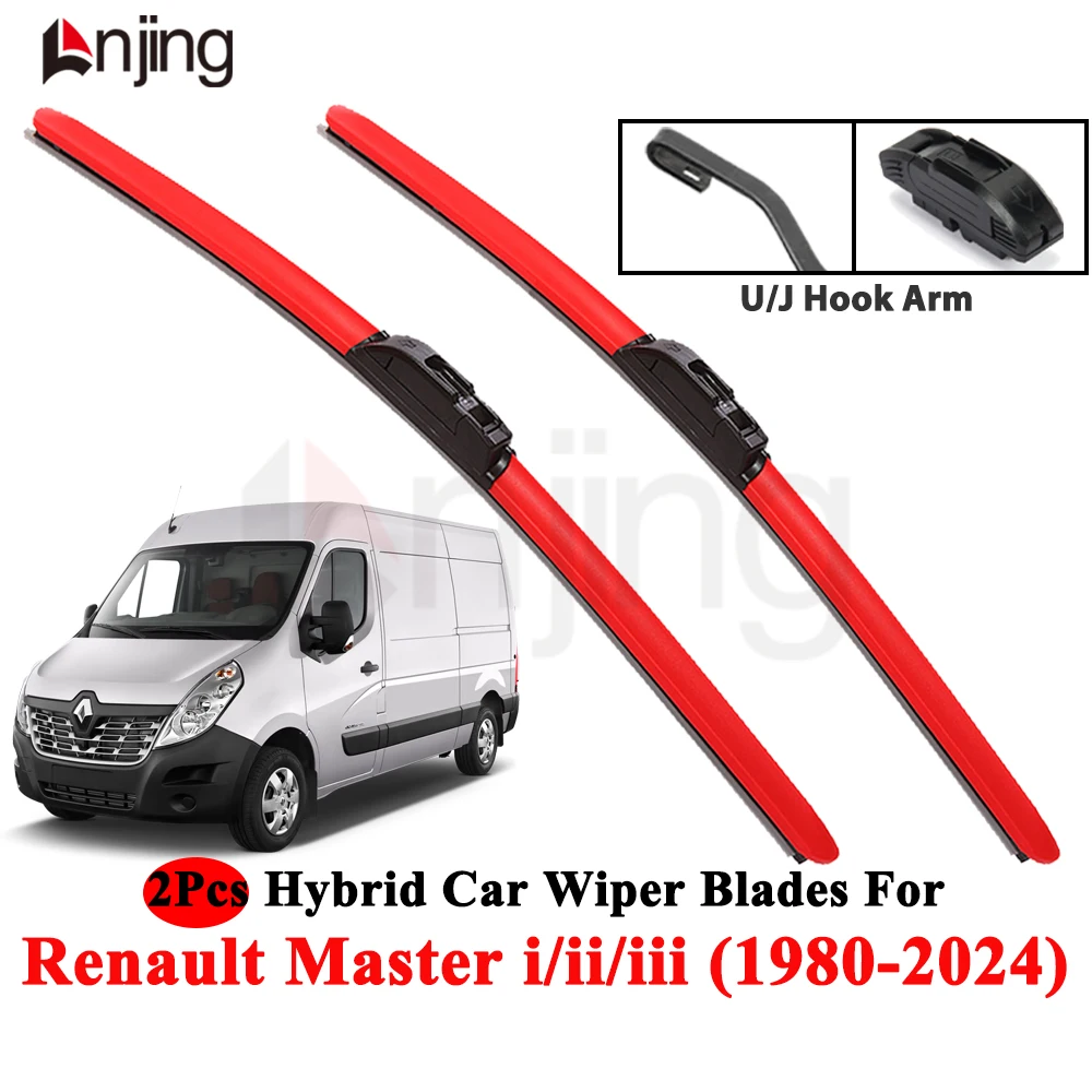 LNJING Bunte Scheibenwischerblätter für Renault Master 1997-2024