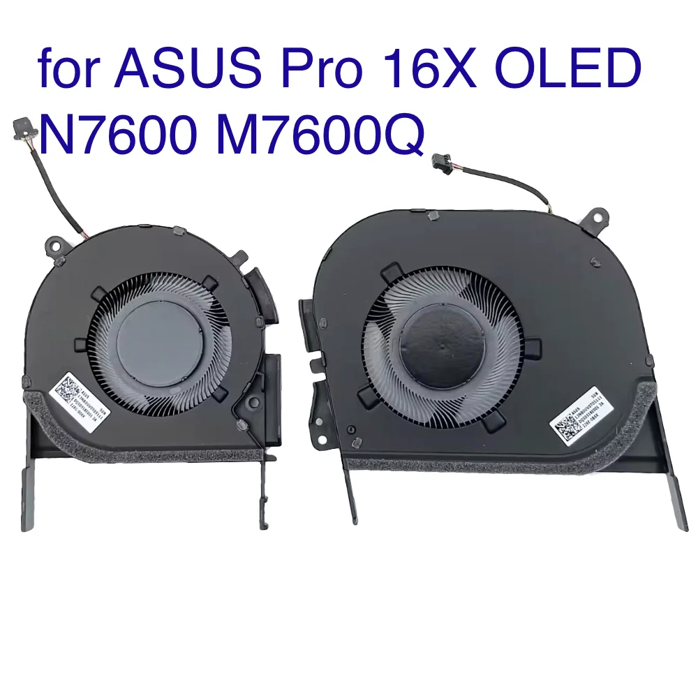 Ventilador de Refrigeração Cpu para Asus Pro 16x Oled N7600 M7600 M7600q X7600 M7600qe M7600re 13nb0uv0t04011 - Imagem 2