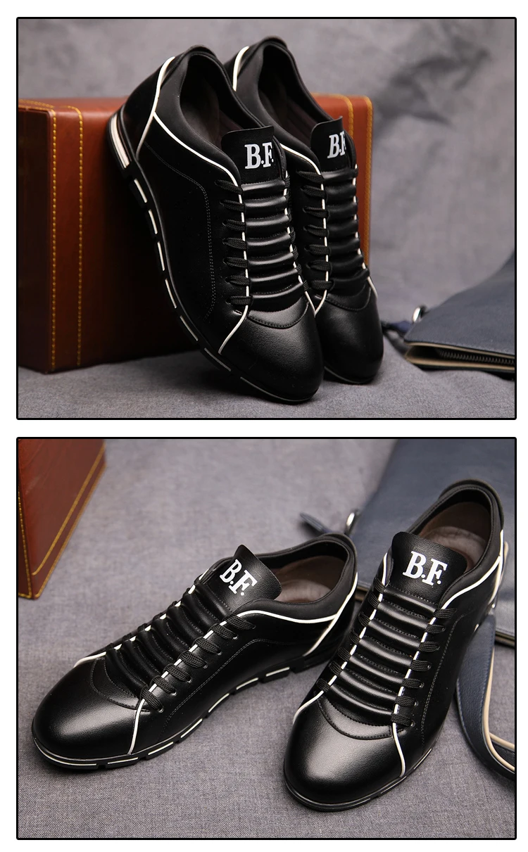 US 38.75 Men's Genuine Leather High Quality Casual Shoes Vzikun