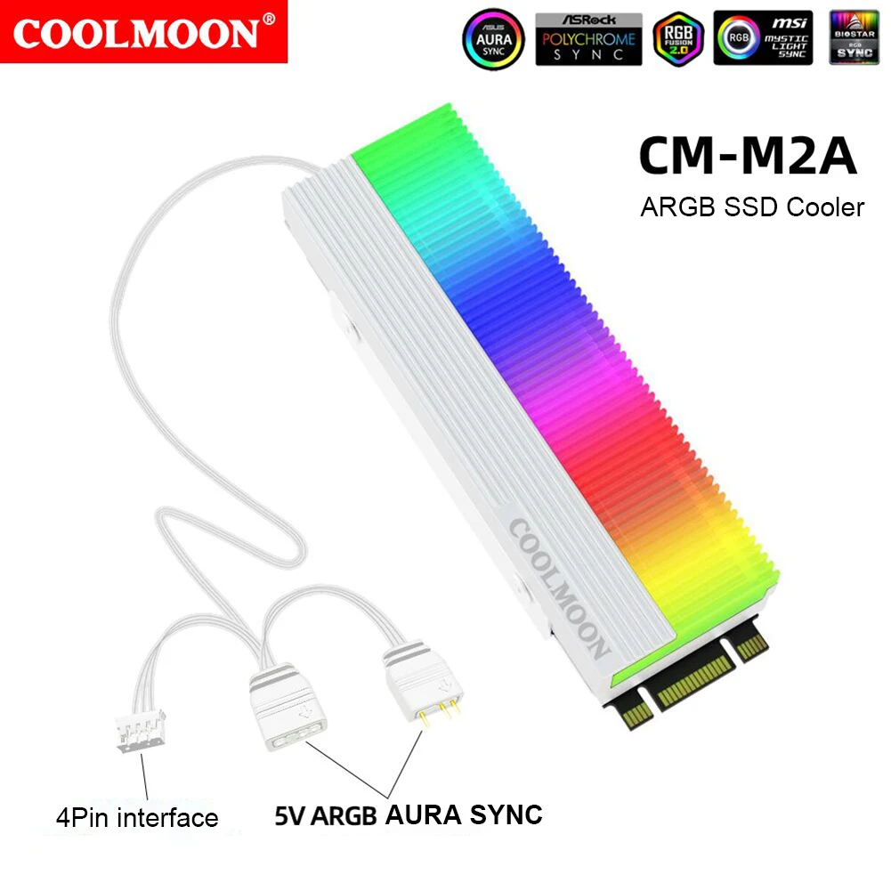 2280 SSD 濭 , M.2 SSD ð ũ,  е , ARGB ָ Ʈ ũ , 2280 M.2 SSD, 5V, 3 
