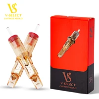 EZ V-Select Tattoo Cartridge Needles #10 0.30mm bugpin Curved Magnum Round Magnum Disposable Tattoo Needle  Supplies 20pcs/Box 1