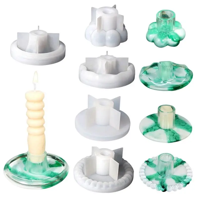 

Candle Stick Mold Silicone Candlestick Silicone Molds With Round Base Candlestick Holder Mould For Church Candlelight Decor