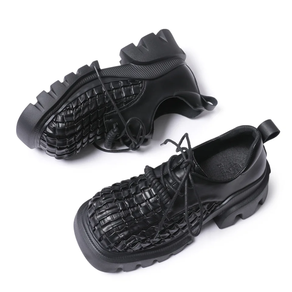 2024 Spring Autumn New weave British Style Heightening Effect