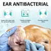Cat Dog Ear Cleaner Pet Ear Drops Yeast Mites Infectiones Control Odor Removal Relieves Itching Anti Inflammatory Pet Ear Washer 5