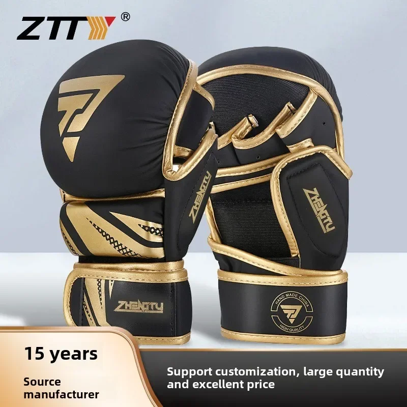 Professional MMA Boxing Gloves PU Leather MMA Fighting Martial Arts Boxing Gloves Karate Muay Thai Training Men's
