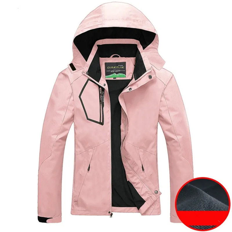 Outdoor Camping Hiking Waterproof Jacket Women Breathable Hood Coat Spring Autumn Trekking Climbing Mountain Windbreaker Jackets