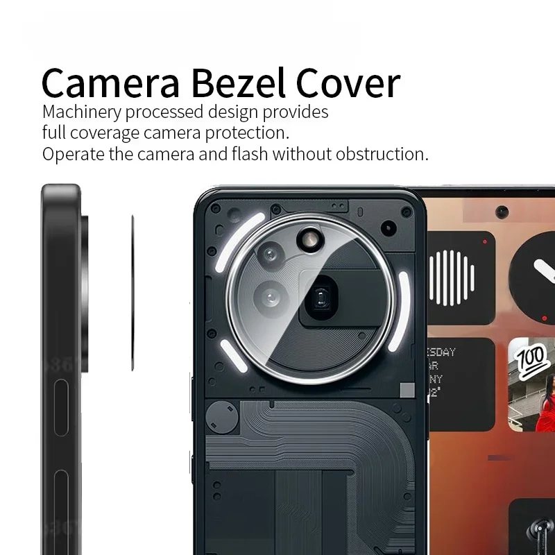 Premium Tempered Glass Rear Lens Protector Film - For Enhanced Camera Protection
