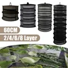 2/4/6/8 Layer Herbs Drying Net Folding Dry Rack Breathable Hanging Mesh Basket Flowers Buds Plants Dryer with Zipper Handle 1