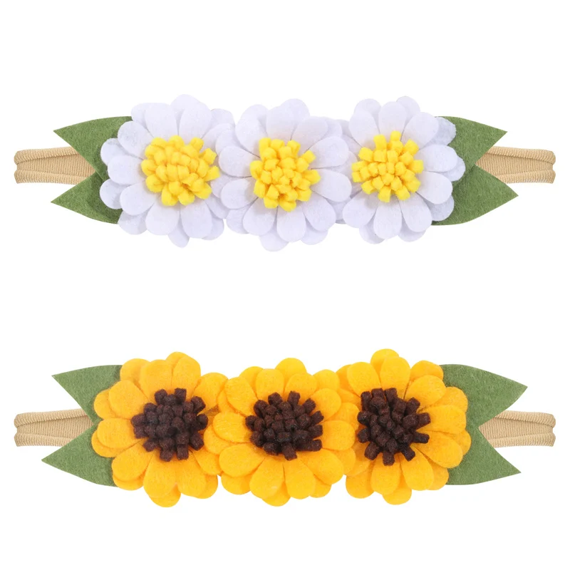Рисунок 6 - Повязка на голову с подсолнухом для девочек