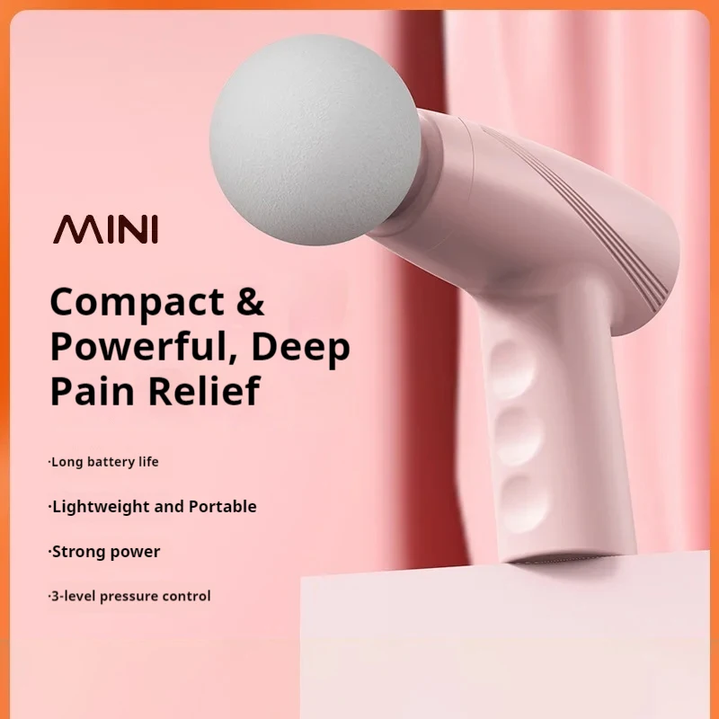 Compact High-Frequency Muscle Massager with Adjustable Speeds for Fitness and Relaxation