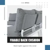 Sectional Sofa with Coffee Table All-Weather Patio Conversation Set with Cushions, Garden Sofas 3